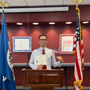 Adam Tsekhman Instagram - Greetings my fellow Americans! Thank you @aubreyannreynolds for vouching for my patriotism!
