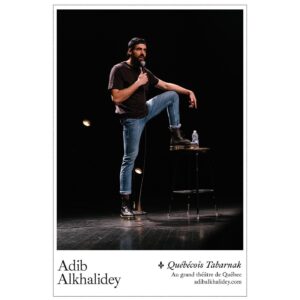 Adib Alkhalidey Instagram - Ville de Québec. Vous avez sold-out la première date du 9 juillet et grâce à vous, les retardataires seront récompensés : on vient d’ajouter une représentation le 8 juillet. J’vais être obligé de dormir à l’hôtel mes estis 😎

Billets dans la biographie
Photo par l’exceptionnel @villedepluie
