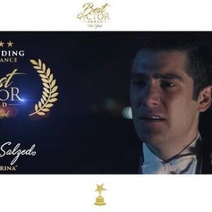 Adrián Salzedo Instagram - Y no paran de llegar buenas noticias... gracias por este reconocimiento internacional a @bestactoraward aún no consigo asimilarlo. Gracias a @alextejedor por la maravilla que creaste y por dejarme formar parte de ella. Larga vida a Sergi e Irina . #bestactor #outstandingperformance #hollywood #salzedo #conzeta #sergieirina #awards #premio