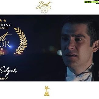 Adrián Salzedo - 1.1K Likes - Y no paran de llegar buenas noticias... gracias por este reconocimiento internacional a @bestactoraward aún no consigo asimilarlo. Gracias a @alextejedor por la maravilla que creaste y por dejarme formar parte de ella. Larga vida a Sergi e Irina . #bestactor #outstandingperformance #hollywood #salzedo #conzeta #sergieirina #awards #premio