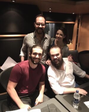 Adrián Salzedo Instagram - Acabo de vivir una de las mayores y más emocionantes experiencias de mi vida. La oportunidad de cantar junto a la @londonsymphonyorchestra en #airstudios las canciones de @elmedicomusical rodeado de bellísimas personas. @mrs_sofiaescobar @josean_moreno @alaindamas entre otros..( ellos son los guapos y guapa dela foto)😁 reflexión: hay ciertos momentos con los que no nos atrevemos a soñar, momentos que pensamos que es algo tan inalcanzable que no vale la pena enforzarse en desearlo. Nunca imaginé por un solo instante que este sueño jamas soñado se hiciese realidad con tanta fuerza. Puedo sentir que algo en mi interior ha cambiado y me ha dado un valor y una fuerza totalmente nueva y desconocida..Solo me queda decir la palabra más bonita y sencilla. Gracias.