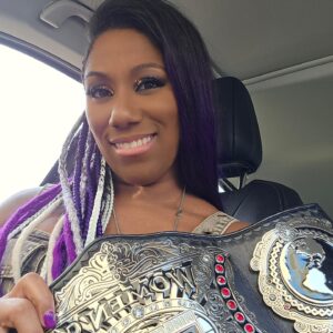 Adrienne Reese Instagram - .@ringofhonor 
fresh outta nashville and on the road for a media day for your #ForeverROHChamp #WatchROH