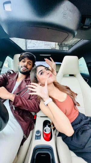 Adrija Addy Roy Instagram - Welcome to the jungle 🐣🤣

#OffScreen #Shalki #BaseerAli #AdrijaRoy #Adeer #Fun #Reels #ReelsInstagram #Fyp #Comedy #Daily