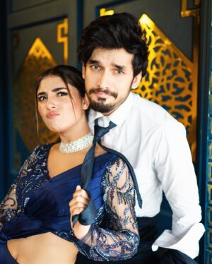 Adrija Addy Roy Instagram - Turning your feed Blue & White 🫶

#PalVeer #Palki #Rajveer #love #kundalibhagya #ParasKalnawat #AdrijaRoy #KB .