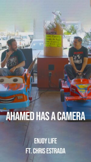 Ahamed Weinberg Instagram - New Episode of Ahamed has a Camera featuring @chrisestradacomic is now on YouTube. We went to the Alameda Swapmeet and I exploited his culture. Check it out! Link in bio 🥺

Featuring @terps_0_rama 

Filmed by @johndelviscio and @chocmuzzly 

Created by @chocmuzzly and me