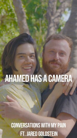 Ahamed Weinberg Instagram - New episode of Ahamed Has a Camera is on YouTube. Jared Goldstein is one of my best friends and we talked to his neighbor Lucile about her late husband and heard a lot of poetry she’s written since his passing. Check it out 😙 link in bio

Created by @chocmuzzly and me