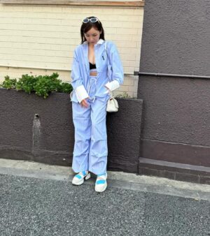 Ai Kago Instagram - きゃわいいセットアップ🌈 着たからおしゃれに撮ってもらったんだけど2と3枚目のお腹😂