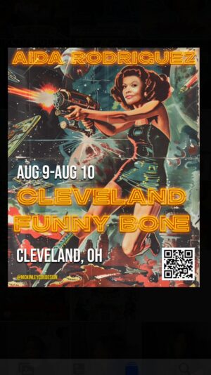 Aida Rodríguez Instagram - CLEVELAND, put me on!! Let me know what y’all are known for in the comments and don’t forget to secure your tickets if you haven’t already; they are going fast! 

2 days, 4 shows this weeknd only at the @clevelandfunnybone ! I can’t wait to see you all! Link is in my bio and FunnyAida.com 

Shows:
August 9th 7pm & 9:30pm 
August 10th 6:30pm & 9pm

#comedy #aidarodriguez #comedian #fyp #cleveland