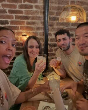 Aisha Tyler Instagram - Losophē team trip to @leyendabk to give our good friend rockstar @ivymix the flowers she deserves! #bcb week here in Brooklyn so we are sopping one (or three) for the team, and can’t wait to serve up The New Margarita for people at  @barconventbrooklyn. Love you Ivy! 🍃 🍸