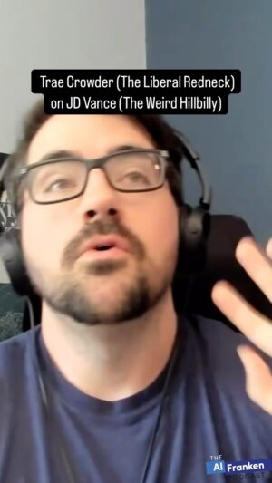 Al Franken Instagram - : Trae Crowder (The Liberal Redneck) told me his perspective on JD Vance (The Weird Hillbilly), including the time they had beers together in 2016. Watch our chat.