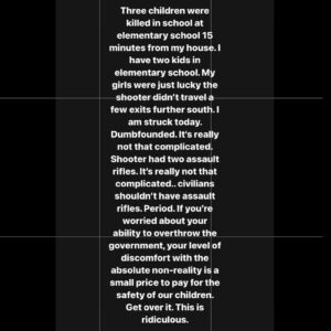 Alan Powell Instagram - I wish I could do more than a simple post. I wish I could’ve taken the bullets for those kids, for those parents and families that are hurting. I don’t consider myself an overly political person but I am a father.. this is avoidable.. it’s mind blowing.. let’s not overcomplicate what probably should be a simple issue. Enough.