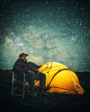 Aldo Kane Instagram - Spending time in nature has always blown my mind. But seeing the night sky like this from the desert is pretty humbling & puts life into perspective. WOW! 

Awesome shot by @shuttersoundfreddie as we watched the Milkyway spin into view over the horizon. 🌟 💫 

#filming #desert #adventure #expedition #milkyway #stars