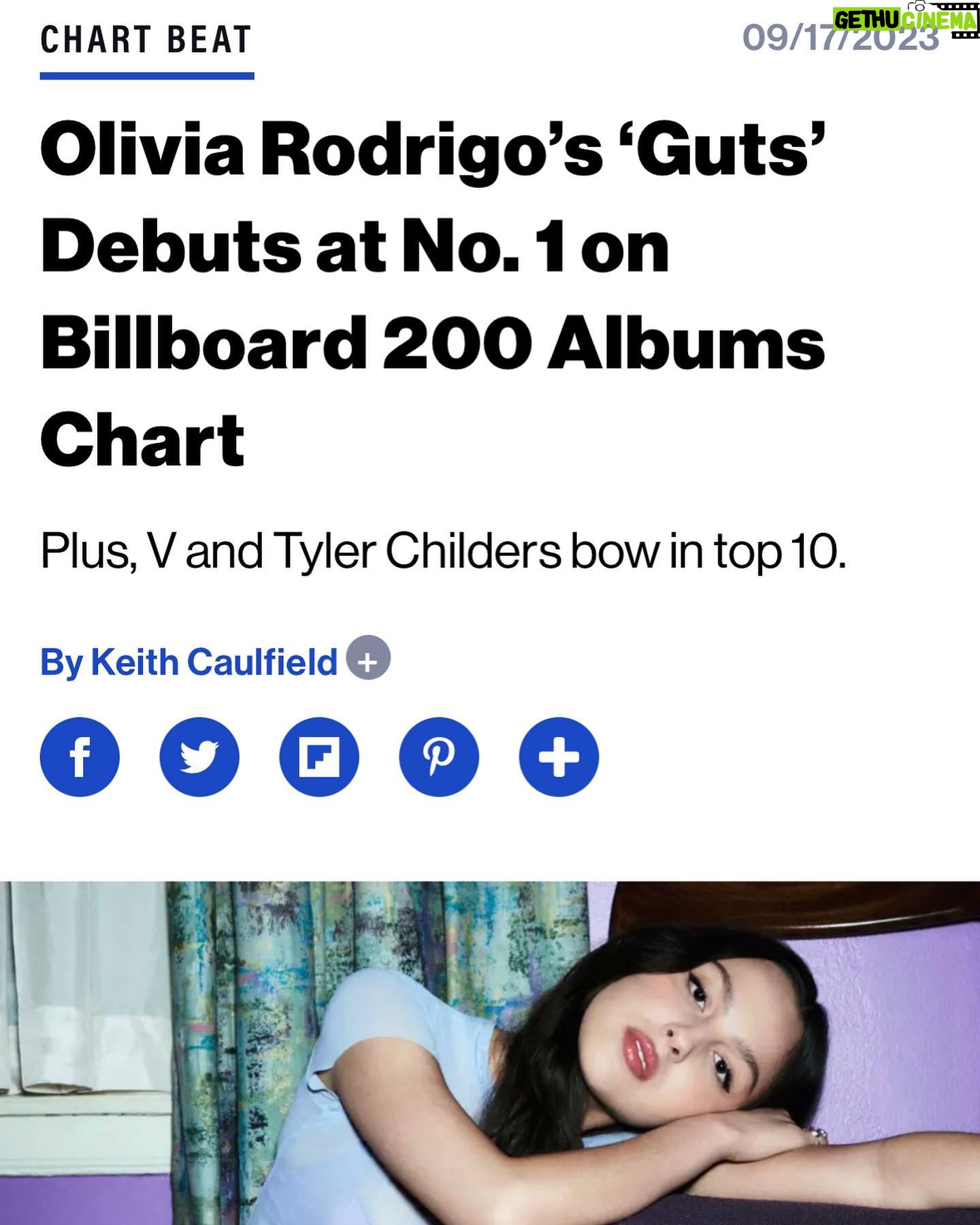 Aleen Keshishian - 1.1K Likes - Congrats @oliviarodrigo and @dan_nigro on this incredible achievement and for creating a masterpiece of an album!! And thanks to everyone at @interscope and @geffenrecords who are the best partners we could ask for💜💜💜