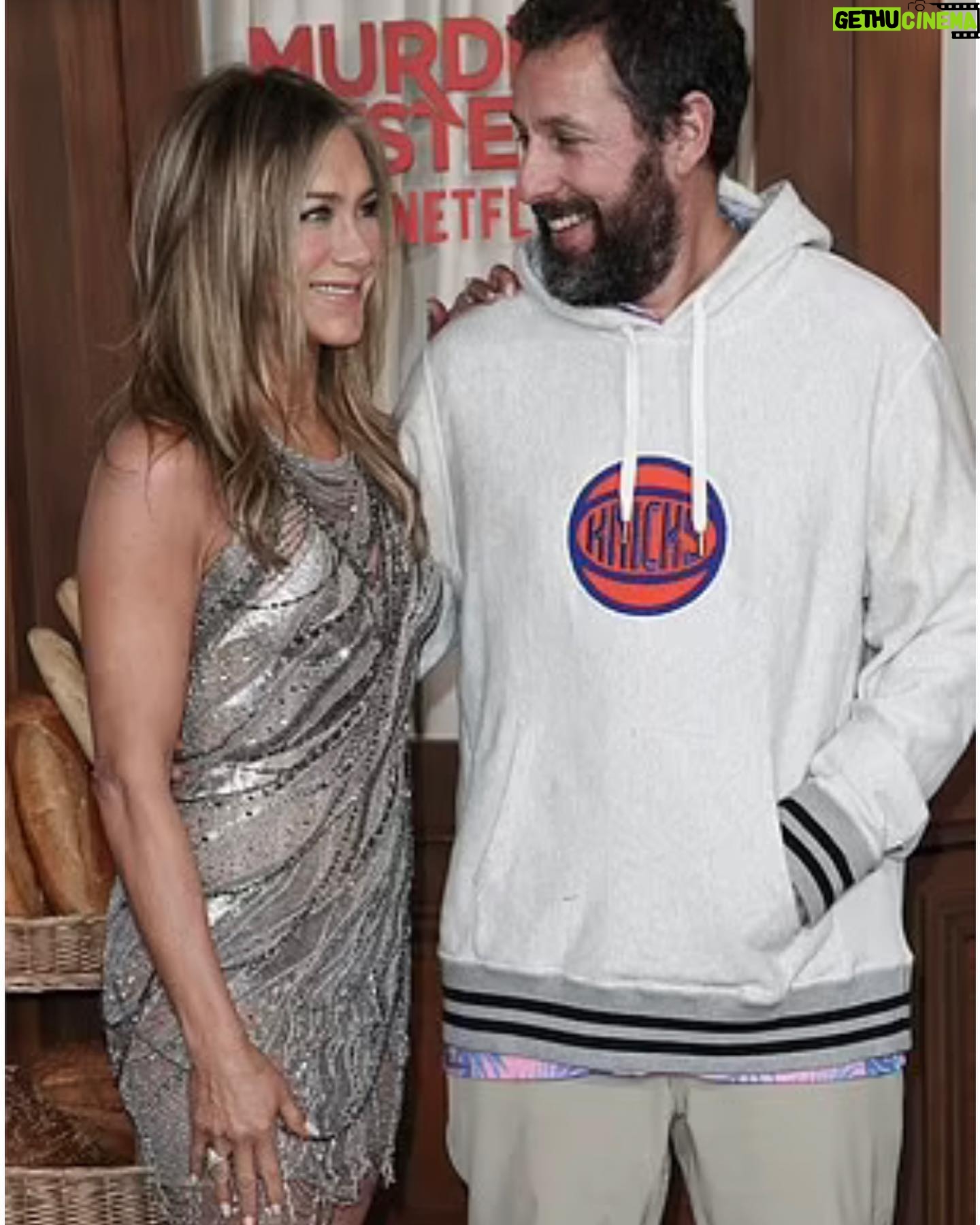 Aleen Keshishian - 1.1K Likes - @jenniferaniston @adamsandler tonite at murder mystery 2 premiere. Such a fun movie!!!! Can’t wait to see it again!