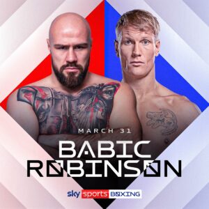 Alen Babic Instagram - A heavyweight 𝙁𝙄𝙍𝙀𝙁𝙄𝙂𝙃𝙏 we can all look forward to! 🔥

@alenthesavagebabic vs @stevenrobinson_drago will take place on the undercard of #WardleyClarke on March 31 🍿