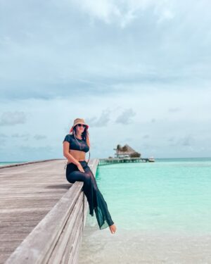 Alessia Macari Instagram - Chasing dreams & making memories🏝️🪸🐚 #maldives #vacation @kandima_maldives