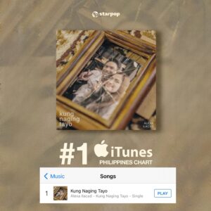 Alexa Ilacad Instagram - Tayo parin... Tayo sana.
Tayo naman talaga.
Takot din ang salarin kung bakit tayo nawala. 

“KUNG NAGING TAYO” IS OUT NOW ON ALL STREAMING PLATFORMS!! 🧸🌻 Para ito sa lahat ng mga nagmamahal ngunit pinangunahan ng takot at alinlangan.. I hope this song & its music video (which will be out tomorrow at 6pm) makes you realize that you shouldn’t wait until it’s too late to tell the people you love how you feel. 💔

On a lighter note, I just wanna say thank you to all my supporters and to everyone who’s been streaming my song. It was number 1 on the iTunes PH chart & number 2 on the iTunes SG chart upon its release 🥹🙏🏻 I really hope you continue to love this hugot song. 🫶🏻