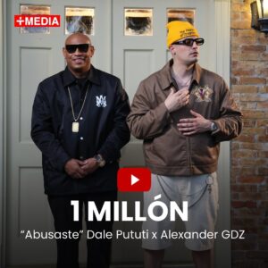 Alexander Delgado Instagram - Insuperable este tema @dalepututi x @alexandergdz “Abusaste” #PlusMediaMusic 🚀🚀🚀 1 Million Views on YouTube