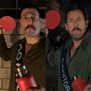 Alexander Snow Instagram - When it was time for trick or treating with the boys, I ditched the #sandlot costume and dawned my #hubiehalloween outfit. I figured that since every time I meet somebody they tell me I look and sound like him, I mind as well embrace it and become @adamsandler for a night. 😂 When I worked at @sonyanimation I never got to meet “The Sandman”, but always heard he was the kindest person. Maybe if I keep dressing like him he’ll acknowledge our likeness and we can hang out 🙏🏻 #dreams

#adamsandler #movie #hubiehalloween #netflix #halloween #halloweencostume #lookalike #doppleganger #fun