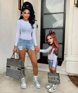 Alexis Mateo Instagram - Just cause I haven’t heard from my daughter @vanessavanjie in a long time and I miss her so much🥰 I have decided to share this (very realistic) photo of us the day she started school for first time.  Kids grow up so fast this days 😭 I know that where ever she is at today she is being a good girl 😂 #dragfamily #dragmom #dragrace