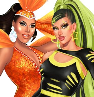 Alexis Mateo Instagram - I want to take a moment and congratulate my friend @mirage_amuro on a incredible run at #dragrace the magic of #mirage is every where and I’m so happy everyone can see what I saw on you from the very first time!  More than my baby sister you are now my Drag Race sister and  a true star ⭐️ now go turn the party around the world and always remember I’m super proud of you! 👏 #bam #lasvegas @piranhavegas