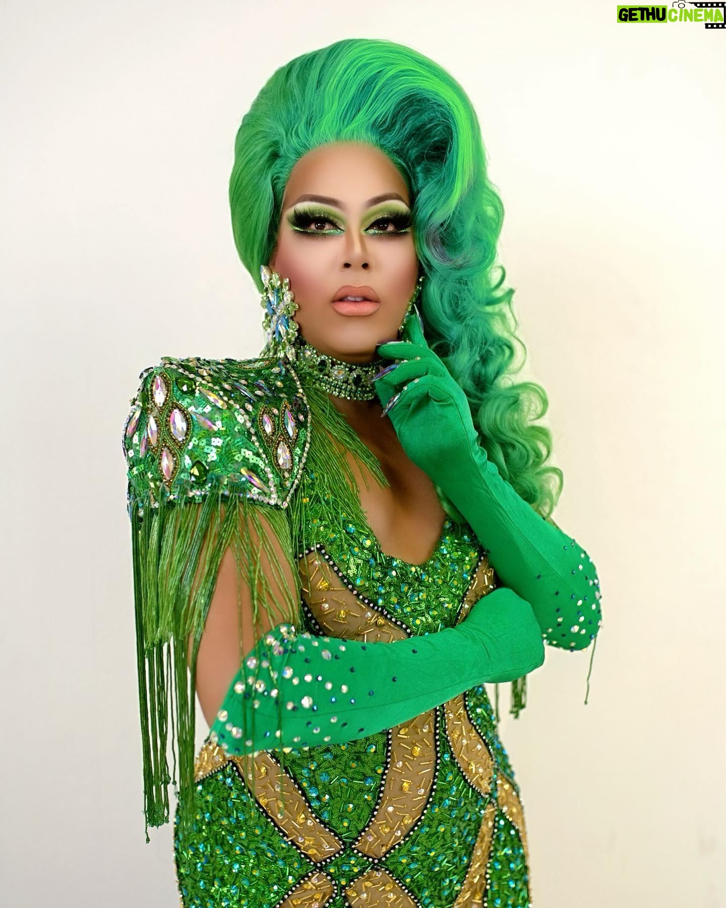 Alexis Mateo - 7.2K Likes - As longest you’re green, you’re growing! Take time to continue to grow and remember you are enough! #green #dragqueen #glam #latina #underrated #enough