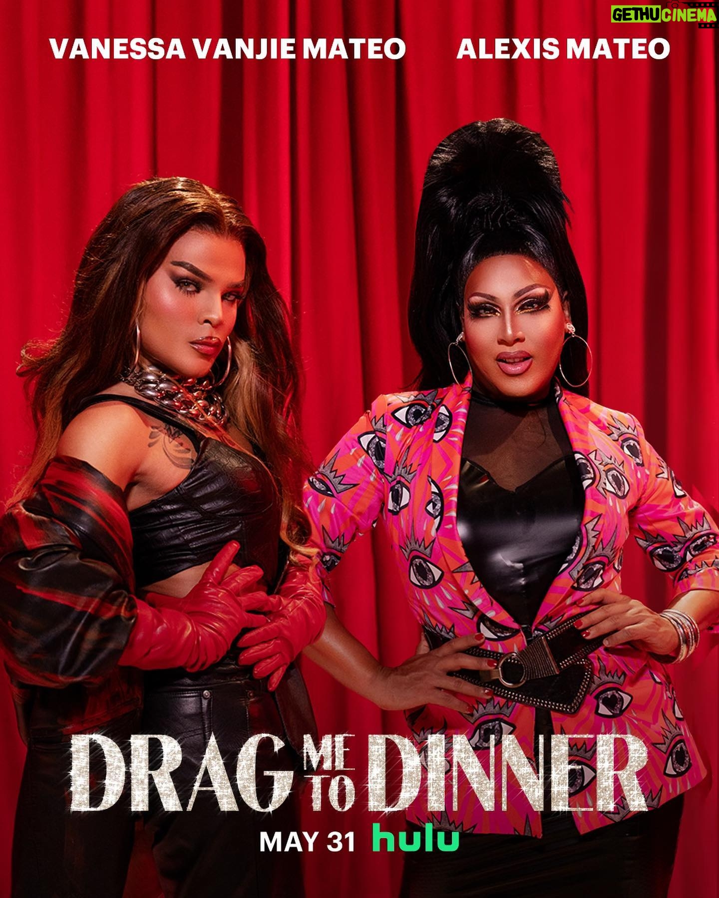 Alexis Mateo - 8.7K Likes - My baby @vanessavanjie is having a baby shower ❤️ watch our episode in the new series @dragmetodinner now streaming at @hulu and see the rest of your favorite queens make a mess in the kitchen as we plan the best parties ever with @thebiancadelrio @nph @dbelicious and many more!
