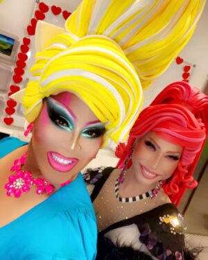 Alexis Mateo Instagram - This week I’m in the cover of @qvegasmedia with my sisters @theonlycocomontrese and @missjadejolie at @omegamartusa at @area15official celebrating #diversity with beautiful wigs by @wigcraft.vegas this was super fun.  Get your copy now!!! #lasvegas #dragqueen #meawolf #area15 #covergirl #model #cosplay