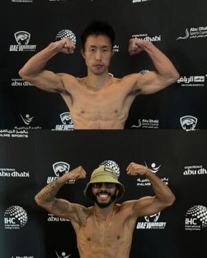 Ali Al-Qaisi Instagram - All set for the title shots!
Weigh-in for UAE Warriors 50 ✅

🏆@alqaisimma vs @samuelbark
@alkhasov_77 vs @tahir__abdullayev
@yamatof0813 vs @iagoribeiromma

Don’t miss the action! 💥