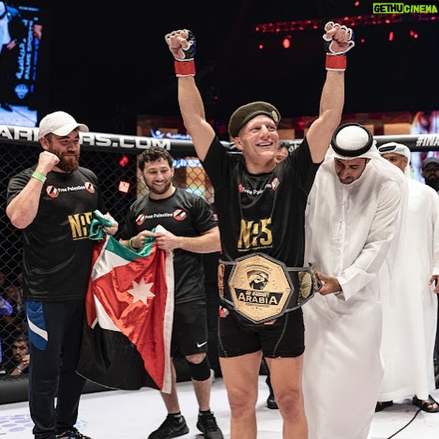 Ali Al-Qaisi - 1.8K Likes - We put in a lot of hard work to get to this moment right here.
Alhamdullah we got it exactly how we wanted 🙏 Now back to work! Keep your eyes on the royal fighter 🥷🏿🔪
The Royal Fighter 👑
Free Palestine 🇵🇸
Jordan first 🇯🇴
UAE warriors 🇦🇪
Photo by @ckdesigns_sa