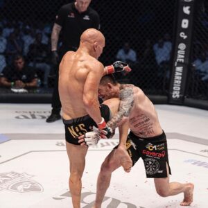 Ali Al-Qaisi Instagram - What a great memory to add to the books! Thank you so much to everyone was a part of this victory 🏆 Especially my wife, kids and family ❤️👨‍👩‍👧‍👦 
Continued thanks to➡️
▪️My Head coach and brother @troythefighterguy 🤝
▪️My brothers @naderqaisi @yaseen_combat and @fightsportsdeerfieldbeach team 
▪️My coaches @gesias & @danielmendes 
▪️My S&C team @ihpfit @jcsantanaihp @benji_vogel 
▪️My nutritional @powernutrition.e2p 
▪️My brothers and partners @ayman.sadieh @nasluxuryad for the best hospitality ever 🙌
▪️My big sponsor and supporter in both the good times and bad times. You’ve always been next to me and pushed me all the way to the top. My big brother @alex_frijat @zioals 
▪️My sponsor @meatmoot.uae 
▪️And last but definitely not least, a HUGE thank you to my @uae_warriors family and team🥷
The Royal Fighter👑
Free Palestine 🇵🇸 
Jordan first 🇯🇴