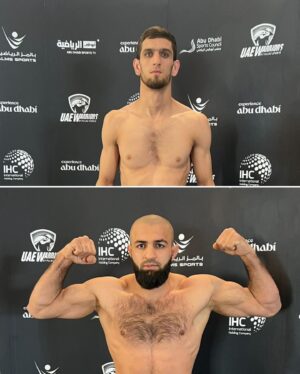 Ali Al-Qaisi Instagram - All set for the title shots!
Weigh-in for UAE Warriors 50 ✅

🏆@alqaisimma vs @samuelbark
@alkhasov_77 vs @tahir__abdullayev
@yamatof0813 vs @iagoribeiromma

Don’t miss the action! 💥