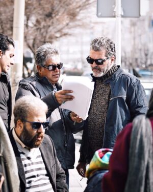 Ali Oji Instagram - نمایی از پشت صحنه فیلم سینمایی
 راند چهارم به همراه علیرضا امینی عزیز و علی نوابی عزیزم که خیلی حرفه ایی و 
بی نظیر در این فیلم کنارمون بود و به بهترین شکل ممکن مدیریت کرد ... خسته نباشید به گروه درجه یک فیلم راند چهارم مخصوصا
 علیرضا امینی که عالی و به دور از حاشیه والبته  با وسواس فیلم راند چهارم را ساخت ...
عکس از حانیه زاهد