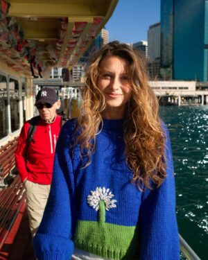 Aly Michalka Instagram - Sunshine on the ferry with my two favorite boys! We love you Sydney, you’re such an extraordinary city! 🇦🇺 ☀️ 🛥️ 🐨 ……and yes me and Jack are wearing matching sweaters 

📷 @auhasardspr