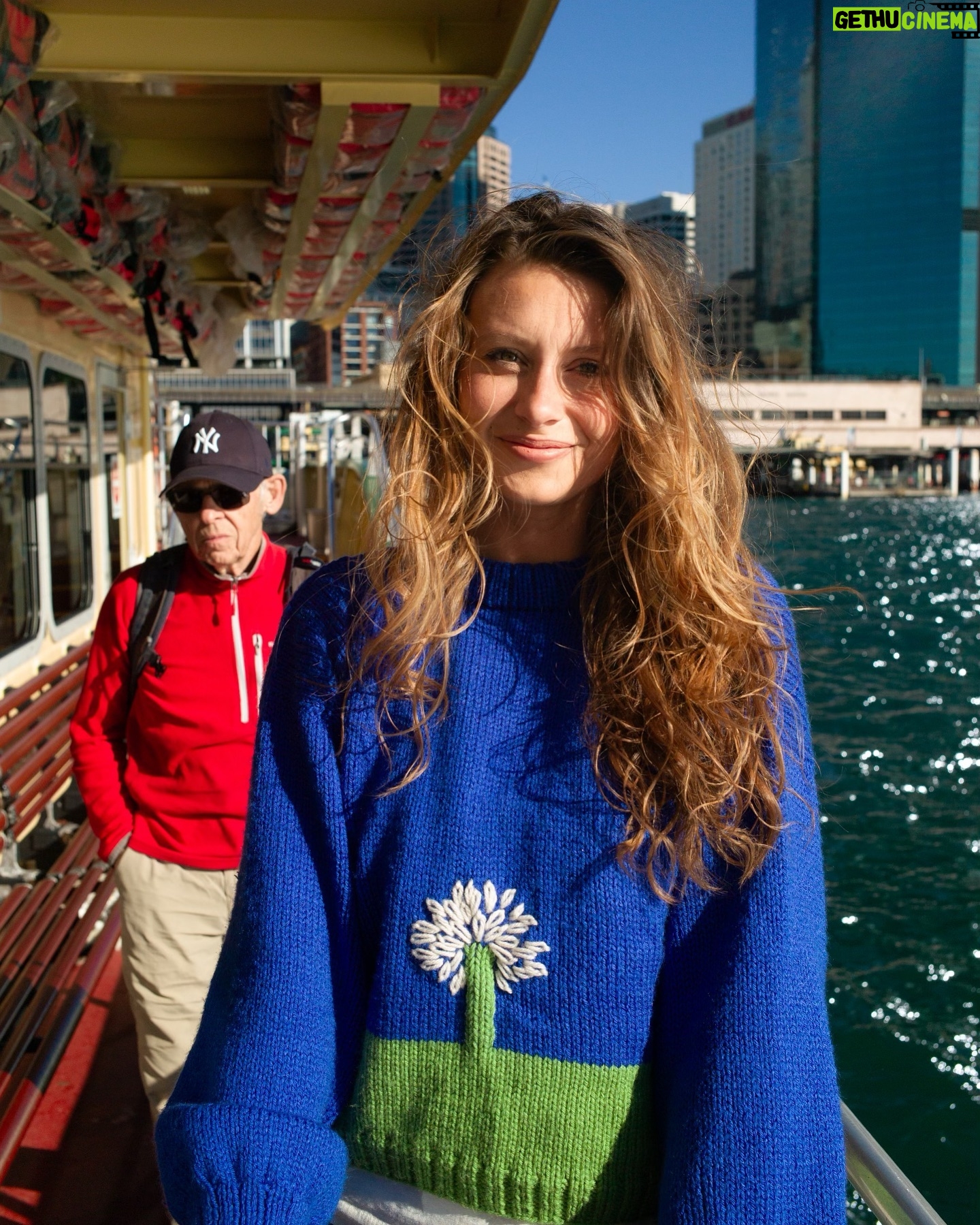 Aly Michalka - 9.5K Likes - Sunshine on the ferry with my two favorite boys! We love you Sydney, you’re such an extraordinary city! 🇦🇺 ☀️ 🛥️ 🐨 ……and yes me and Jack are wearing matching sweaters
📷 @auhasardspr