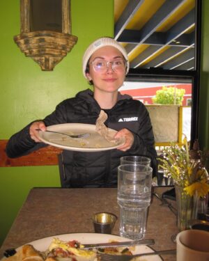 Alyson Stoner Instagram - When’s the last time you felt like your cup was full? When do you think it could be full again?

Side effect of savoring a few sweet hours in nature: the bitter taste of returning to a life that feels imbalanced and disconnected. This season has a particularly high number of challenges. Meanwhile, my schedule has no room for slowness, and there’s little room for community or processing. I’m using all my resilience tools to keep racing around the track, but the wear and tear are real, and I’ll need to find the exit ramp before my body breaks down.

I had a business meeting after the walk, and it brought me to exasperation. The businessman demanded my team prove our expertise, prove our accolades and formulas, prove our success metrics. He interrogated us with “trick questions” to see if we could play the game of “scale and profit” with the big guys. It felt like such a hostile contrast to the heartbeat of our company @movementgenius as well as the care & collaboration needed to support *real* people’s well-being.

I felt defeated, yet also resolved to not become so disconnected that I begin to behave like him. At this moment, I’m as far from work-life balance as I ever hope to be. The quiet and lush forest plus his compassionless voice were two opposite sides of the same coin, one pulling and the other pushing me back to find center.

Alt text avaible