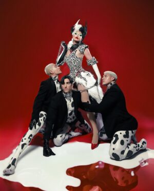 Alyssa Hunter Instagram - Who Needs a Boyfriend when you
have Puppies? 🐾 🩸🥛🧨♟️

CRUELLA DEVIL 🚬
“I'm Cruella. Born brilliant, Born Bad, and a Littlebit Mad.” 

📸: @joshanton / @nosveran.studio 
🪡: @jc.dejesuspr 
💄: @thealyssahunter 
💇🏼‍♀️: @draglabwigs 
🧤: @javierarnaldodesign 
Body🎨: @nelsonolivero_ 

#cruelladevil #halloween #disneyvillain #character #DragRace #Evil #rupausldragrace #puppies #dalmatian #cruellamakeup #latehalloweenpost #woofwoof