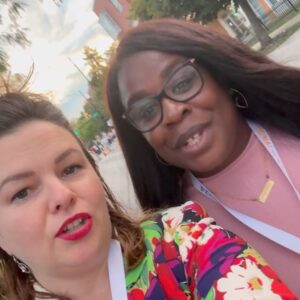Amber Tamblyn Instagram - These are the moments that will stick with me from the DNC this past week. The ones that made me laugh, took my breath away, brought me to tears, and called me in. For our newsletter, you can read full recaps with exclusive videos and photos from the entire convention. We’re also doing a live zoom tomorrow, Saturday the 24th, at 1pm EST for our paid subscribers to download and discuss all of it. Hit the linktree link in my bio and “DNC recap” to sign up today

📸1: Backstage at the Live Talks Power Summit with our organization @themeteor in collaboration with @emergeamerica clasping hands with my friend, Congresswoman Ayanna Pressley
📸2: Some guy trying to get an autograph, idk
📸3: My sister in showing up, Uzo
📸4: Embracing (literally) Anita Hill
📸5: The one and only Fatima Goss Graves, President of the National Women’s Law Center
📸6: Friends Tarana Burke, Ai-Jen Poo, and Sarah Jones striking a pose
📸7: The shoes of Vermont’s first queer representative who I spoke to on a panel about the dangers of Project 2025, the incredible Rep. Becca Balint
📸8: Just casually me and Wonder Woman on a panel, nbd
📸9: Hotties Liz Plank and Anand Giridharadas 
📸10-12: inside the savvy and very smart Hotties for Harris party
📸13: Members of the Uncommitted Movement gather in a powerful sit-in outside the convention centers demanding the right to be heard and a ceasefire in Gaza
📸14: The Goldberg-Polin family who’s son was kidnapped on October 7th
📸15: Georgia Rep. Lucy McBeth and four others share devistating stories of losing children to gun violence in America
📸16: Michelle Obama’s breathtaking, sobering speech calling on all of us to show up and do something. 
📸17: My friends and colleagues at The Meteor, Cindi Leive and Meredith Shepard
📸18: A historic moment caught in a historic photograph by NYT photographer Todd Heisler: Kamala’s great niece, Amara, taking it all in.