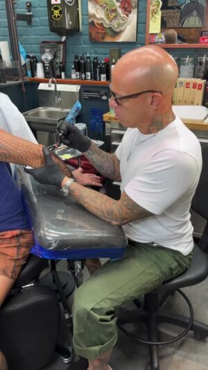 Ami James Instagram - Third session on a phoenix sleeve.