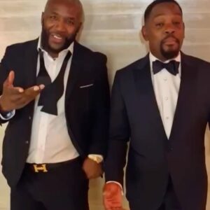 Aml Ameen Instagram - London Nights @Bafta Gala with the Man Dem. I spend time away, but It’s good to be home 🇬🇧 

Cc 2023 MVP @jmovieman 😄💨

#RatpackNation #JonesAintLie 113