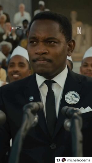 Aml Ameen Instagram - Mum/ Dad

@michelleobama posted your son, on Martin Luther King Jr weekend, for playing the Great MLK, in the powerful movie @rustinmovie.

I hope I’ve made you proud 🇯🇲🇻🇨🇬🇧

Mrs Obama, @highergroundmedia thank you so much, I’m filled with such gratitude that I was able to contribute to this incredible film. It’s been one of the great honors of my life & career.

What a ride 🚀♥️

#mlkweekend #mlk #marinlutherking