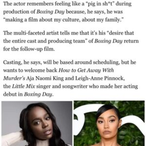 Aml Ameen Instagram - This is my story. At least part of it. And what’s next . 😎💫 @deadline 

A big thank you to @showbaz for this discussion. A premiere interview for me.

Charts my 15 year career in Hollywood. Some great real life moments, like arriving in LA as one the first Brits of my generation to land a 🇺🇸 job. Now it’s often, but back in 2010, it was a big deal.  Growing up with some of my dearest friends illumi, TJ, Jason B, Jay H, Darrell, Rahk.

Living like the Fresh Prince of Bel Air in @francesfisher  pool house 😁  To staying with Kathy Bates during the Harry’s Law years.  Reflecting upon this time, it’s mad I left my home comforts and national notoriety to pursue a goal in a whole other country at 23. Glad I did.

Baz, you’ve really written a love letter about a portion of my life & career. A few moments missing, mainly the great love stories👸🏾, but I’ll save that for my movies 📝✍🏾

Enjoy the swipe.
Link in bio

Big love

AA 👊🏾 🖤

1-13