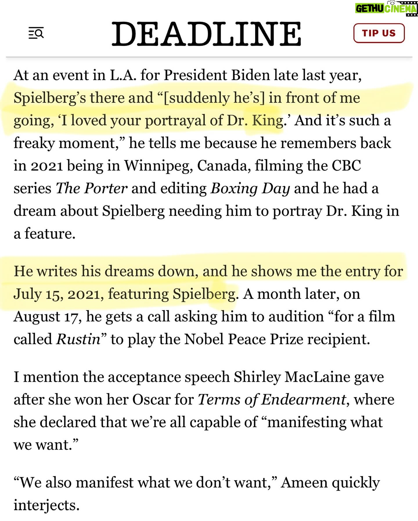 Aml Ameen - 3 Likes - This is my story. At least part of it. And what’s next . 😎💫 @deadline
A big thank you to @showbaz for this discussion. A premiere interview for me.
Charts my 15 year career in Hollywood. Some great real life moments, like arriving in LA as one the first Brits of my generation to land a 🇺🇸 job. Now it’s often, but back in 2010, it was a big deal. Growing up with some of my dearest friends illumi, TJ, Jason B, Jay H, Darrell, Rahk.
Living like the Fresh Prince of Bel Air in @francesfisher pool house 😁 To staying with Kathy Bates during the Harry’s Law years. Reflecting upon this time, it’s mad I left my home comforts and national notoriety to pursue a goal in a whole other country at 23. Glad I did.
Baz, you’ve really written a love letter about a portion of my life & career. A few moments missing, mainly the great love stories👸🏾, but I’ll save that for my movies 📝✍🏾
Enjoy the swipe.
Link in bio
Big love
AA 👊🏾 🖤
1-13