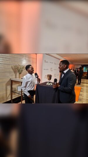 Aml Ameen Instagram - At the @Bafta Gala I had the great impromptu pleasure of being interviewed by the incredibly spirited and confident @jeriah_kibusi . This young man is special, I think like us all, in the right cultivated environment. His light reminds me of my own at that age, perhaps even more bold. And just interacting with a young person in that way, (which i don’t often get to do), further confirms to me the importance of the youth being encouraged, their dreams being protected and platforms being given for their gifts to be expressed. @bafta I applaud you, genuinely for your efforts in this department. This isn’t an ad. I was just proud as a Brit to see this evolution.

MORE of this!

#baftayoungpresenter 👏🏾 

💫 

AA