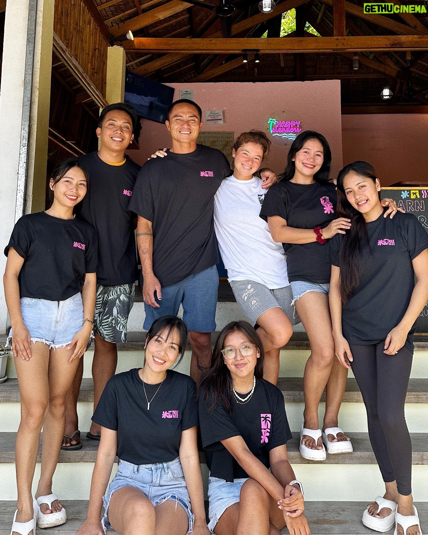 Andi Eigenmann - 145.8K Likes - @happyislanders.surfclub is finally open again! We have a new look, new must-try items on the menu, and new stock of our best- selling merch designs! Send us a DM to order or book lessons, or better yet, come by the shop and hang with us!🌺