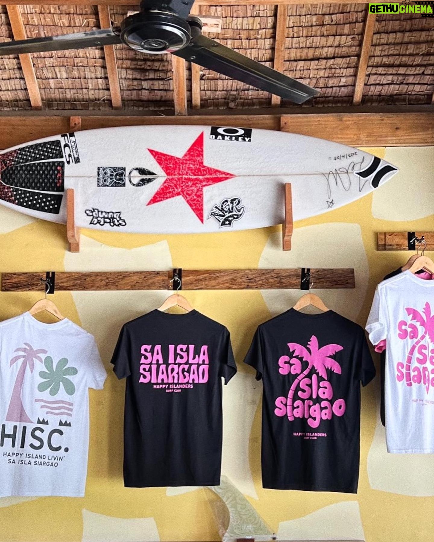 Andi Eigenmann - 145.8K Likes - @happyislanders.surfclub is finally open again! We have a new look, new must-try items on the menu, and new stock of our best- selling merch designs! Send us a DM to order or book lessons, or better yet, come by the shop and hang with us!🌺