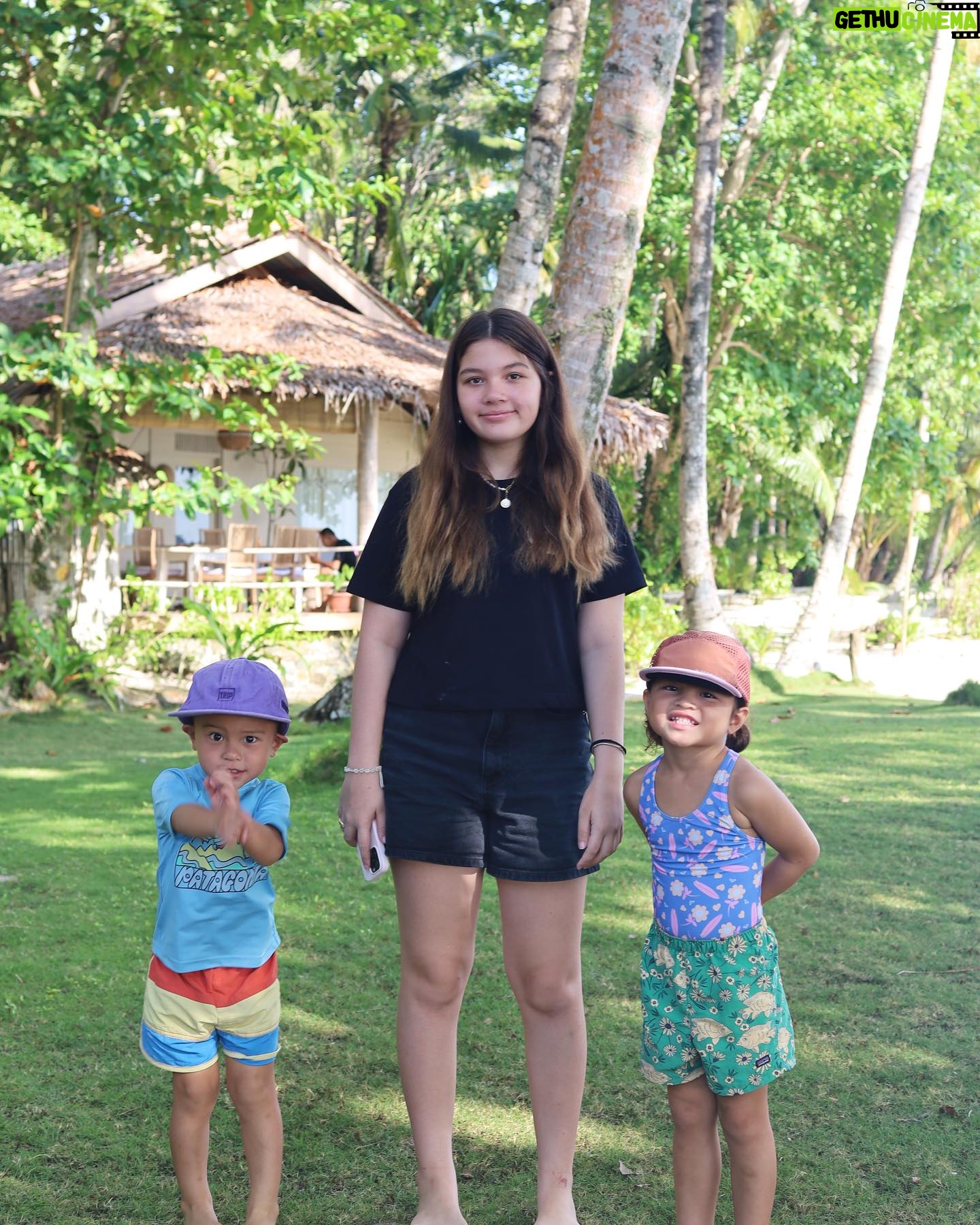 Andi Eigenmann - 156.9K Likes - Too many adorable pics from our Mentawai trip that I'd love to post.🌺 here's probably the most decent photo of all of my 3 kids together.💕