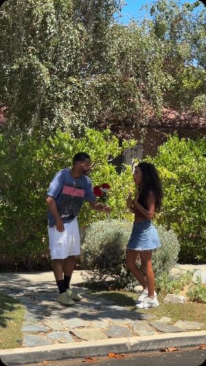 Andrew Bachelor Instagram - When you see a baddie 😍🤷🏾‍♂️ w/ @official_janina