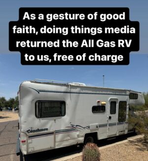 Andrew Callaghan Instagram - Today is a good day. God is good and we will soon be back on the road. However, I need some help refurbishing and fixing up this thing. Can someone help? If u good mechanic, please email andrew@channel5.news