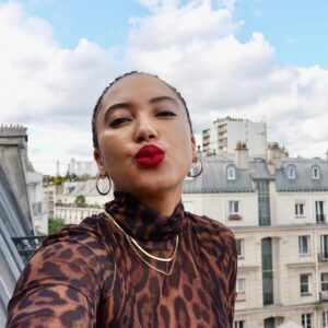 Andy Allo Instagram - From Paris with ❤️ 

#bisous #summervibes #parissummer #paris #makeupbyme #redlip #vacationbraids